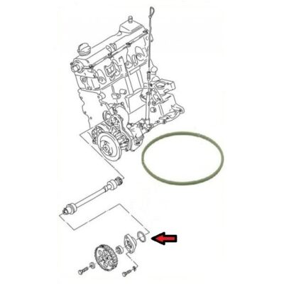 Joint torique d’arbre intermédiaire transporter T25 / T3 