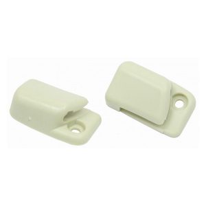 Set de 2 supports de pare-soleil blanc Coccinelle 08/1967->