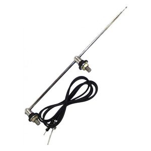 Antenne d’aile chromée 2 points pour Combi split ->07/1967