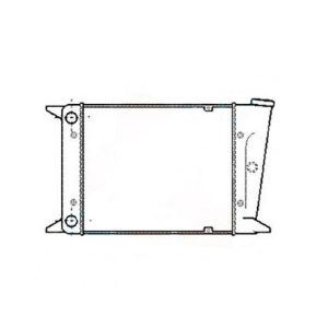 Radiateur d'eau largeur 430 pour Golf 1 1100 et 1300 de 79 à 81