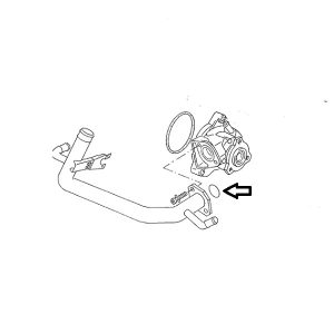 Joint entre pompe à eau et grosse durite pour transporter T25/T3 1,9 et 2,1