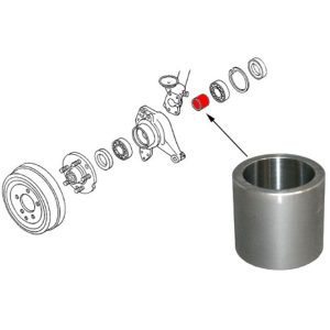 Entretoise de roulement arrière pour transporter T25/T3